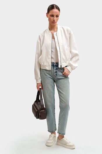Бомбер из льна Armani Exchange