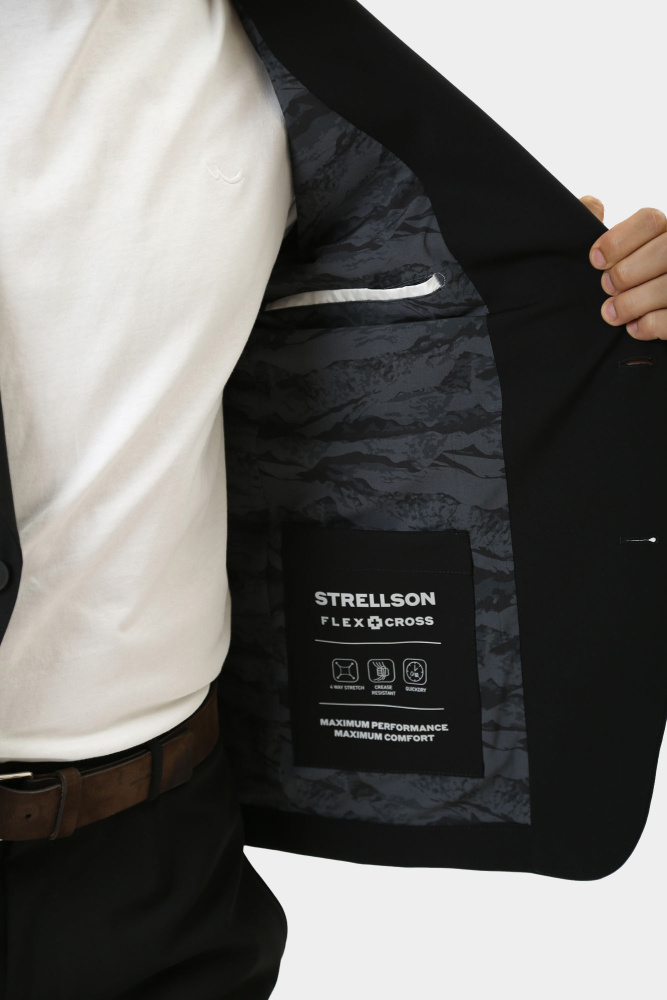 30043535_10018561 Пиджак классический Strellson Черный