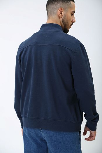 Свитшот хлопковый синий Armani Exchange