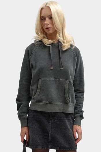 Худи хлопковое серое Pepe Jeans