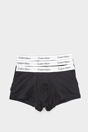 Комплект трусов хлопковый черный Calvin Klein Underwear