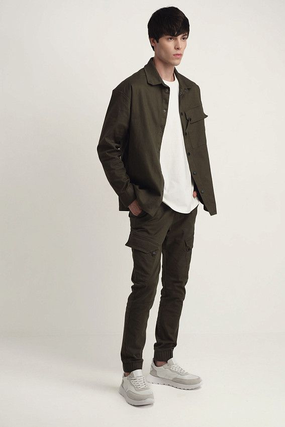 Рубашка с длинным рукавом The Hills Хаки