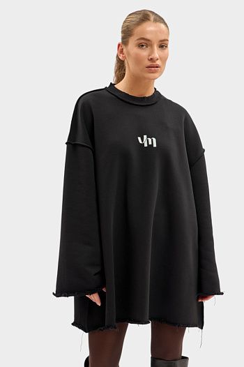 Платье хлопковое черное Van Mich