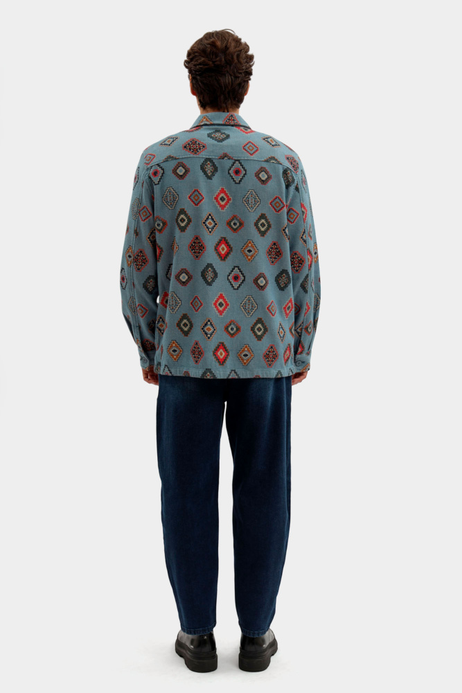 1016956 Рубашка Mustang Голубой