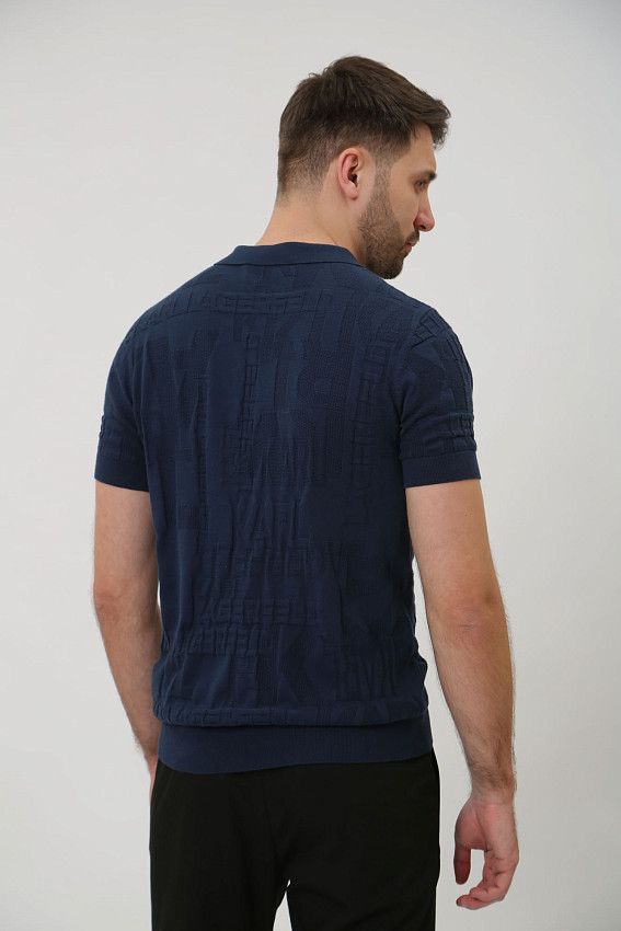 Поло трикотажное Karl Lagerfeld Синий