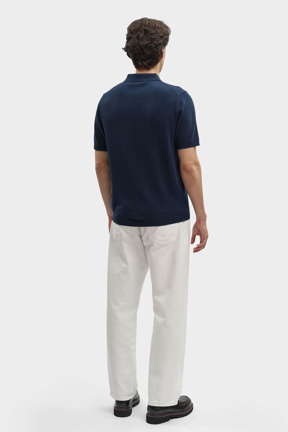 Поло трикотажное Trussardi Синий