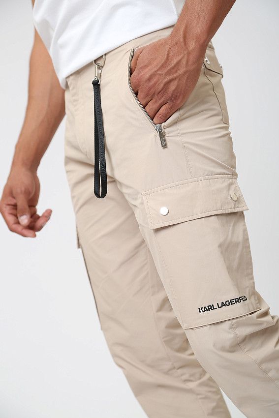 Брюки Karl Lagerfeld Бежевый