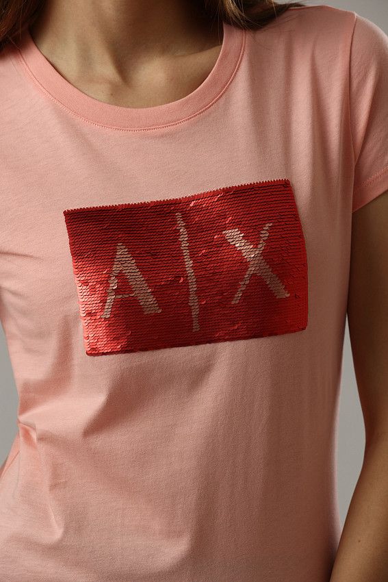 Футболка Armani Exchange Розовый