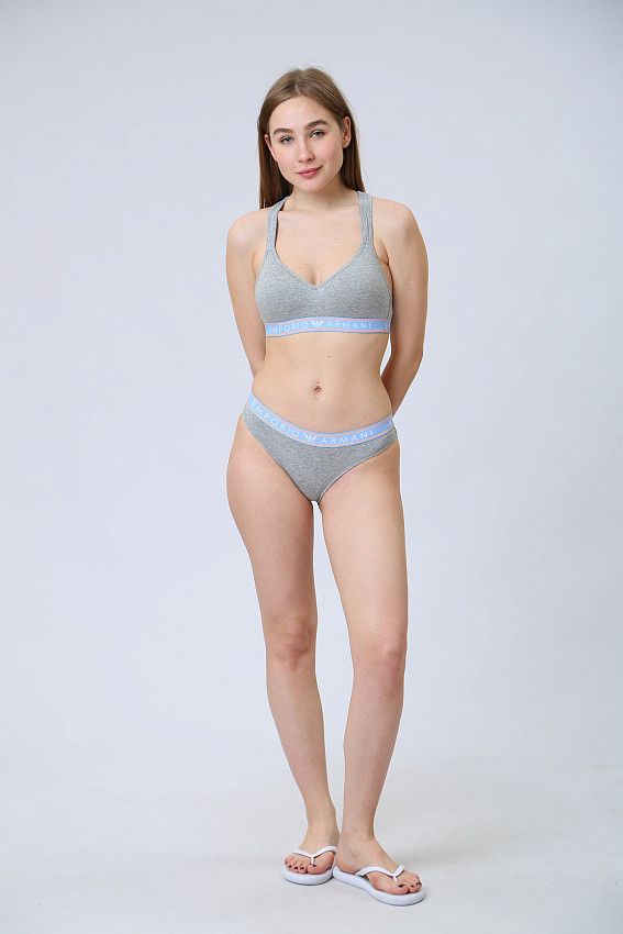 Топ LADIES KNITTED BRALE Emporio Armani Серый