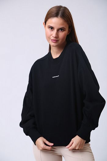Свитшот хлопковый черный Calvin Klein Jeans