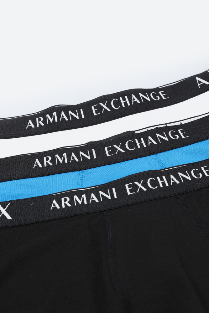 957028_CC282 Трусы 3 шт Armani Exchange Белый