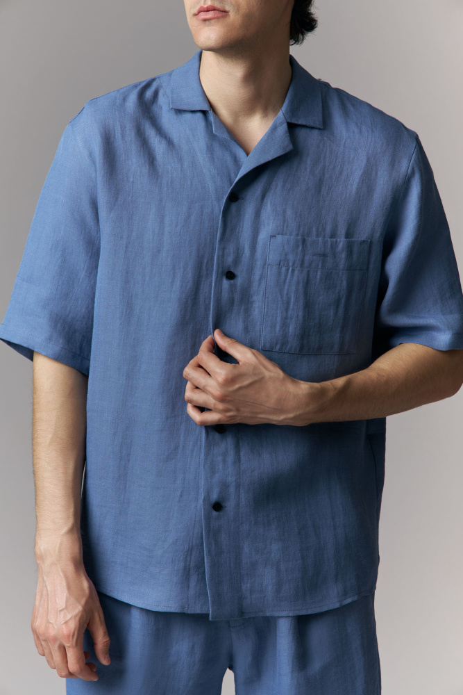 M-251-TH-56-0122 Рубашка с коротким рукавом The Hills Голубой