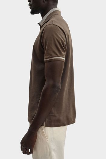 Поло из хлопка Emporio Armani