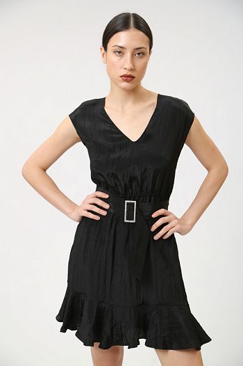 Платье из вискозы черное  Armani Exchange