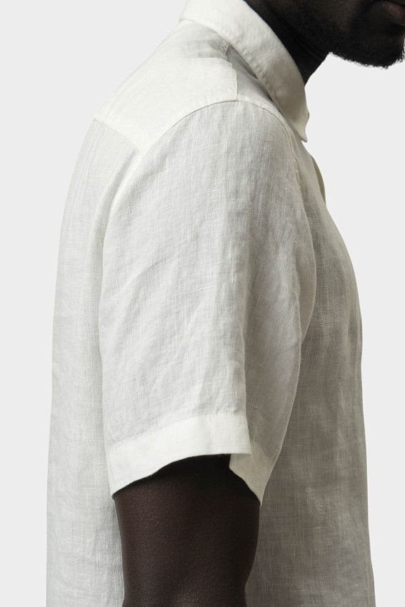 Рубашка льняная Armani Exchange Белый