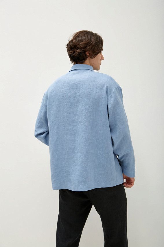 Рубашка с длинным рукавом The Hills Голубой