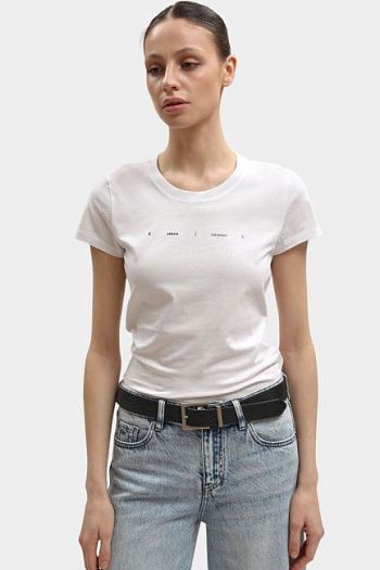 Футболка хлопковая белая Armani Exchange