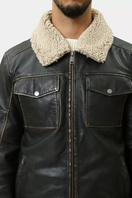 Куртка кожаная Mustang