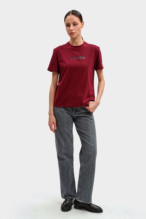 Футболка Calvin Klein Jeans Бордовый