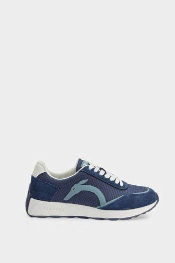 Кроссовки синие Trussardi