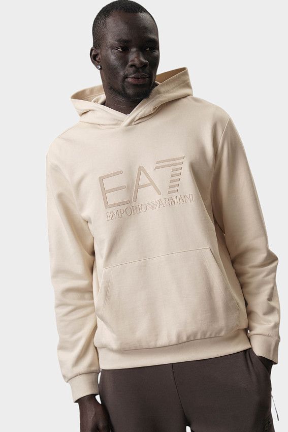 Худи EA7 Бежевый