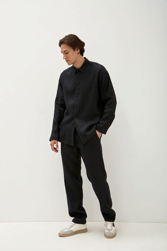 Рубашка с длинным рукавом The Hills Черный