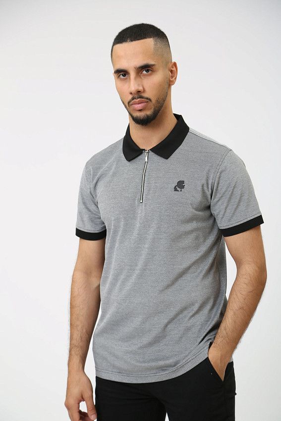 Поло Karl Lagerfeld Серый