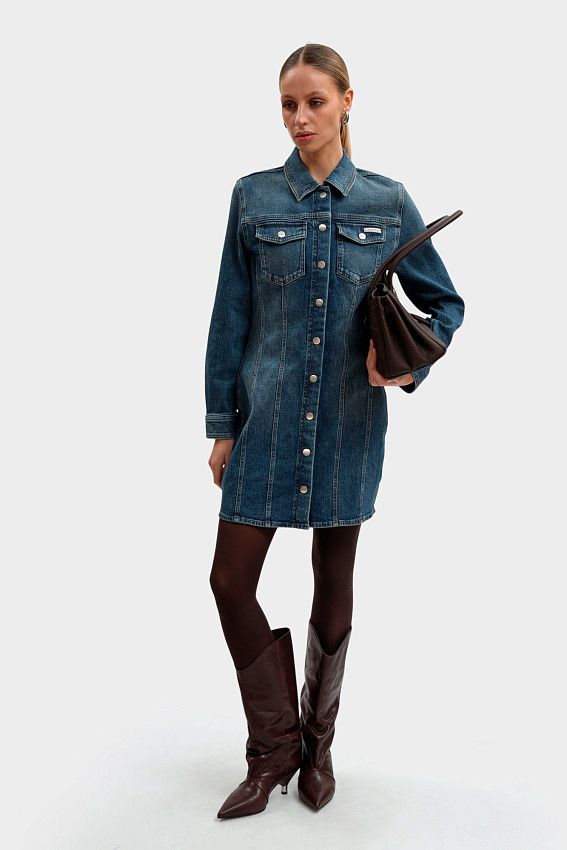 Платье джинсовое Calvin Klein Jeans Синий