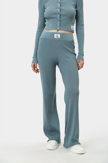 Брюки хлопковые голубые Calvin Klein Jeans