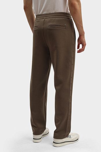 Брюки спортивные из хлопка Emporio Armani