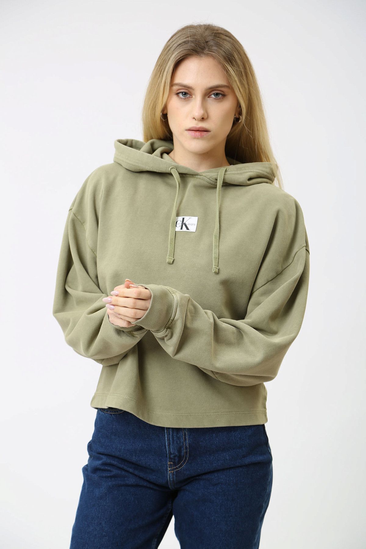 Худи Calvin Klein Jeans Зеленый