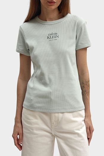 Футболка из хлопка Calvin Klein Jeans