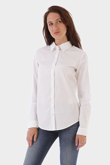 Блуза хлопковая белая Armani Exchange