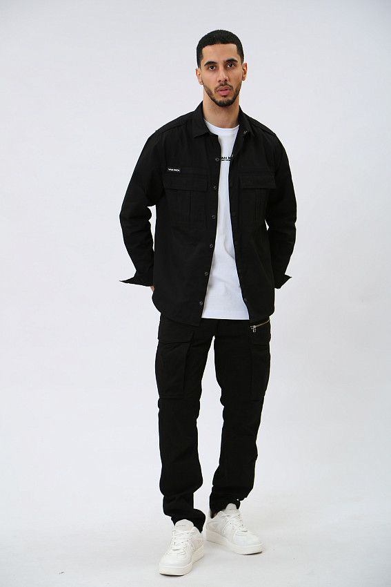 Рубашка с длинным рукавом Van Mich Черный