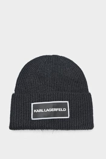 Шапка черная Karl Lagerfeld