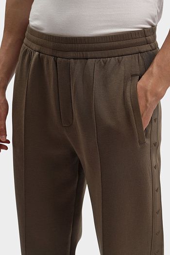 Брюки спортивные из хлопка Emporio Armani