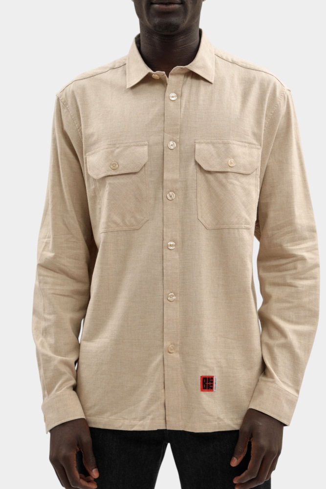 BMS1046 Рубашка Bikkembergs Бежевый