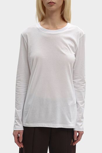Лонгслив хлопковый белый Armani Exchange