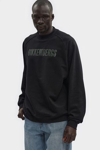 Свитшот хлопковый черный Bikkembergs
