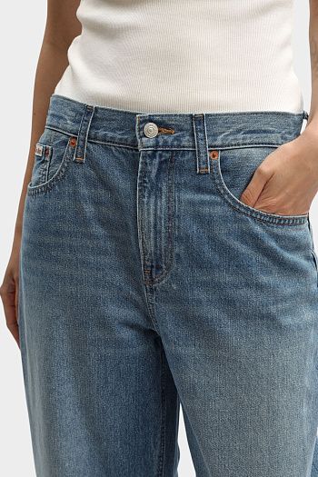 Джинсы широкие  голубые Calvin Klein Jeans