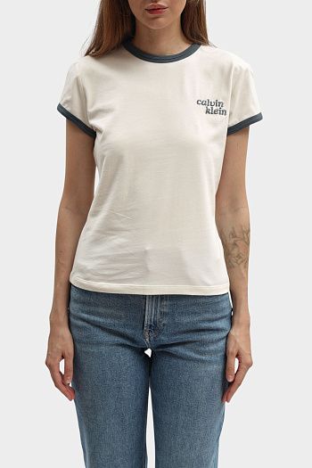 Футболка из хлопка Calvin Klein Jeans