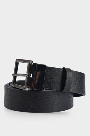 Ремень черный кожаный Armani Exchange