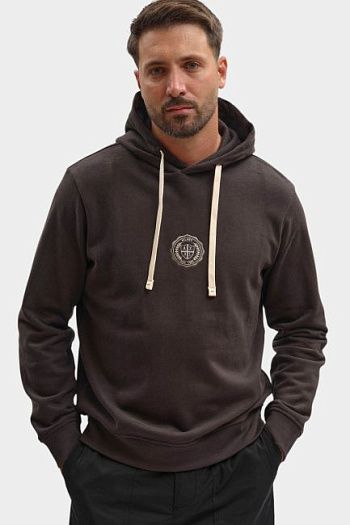 Худи хлопковое коричневое Armani Exchange