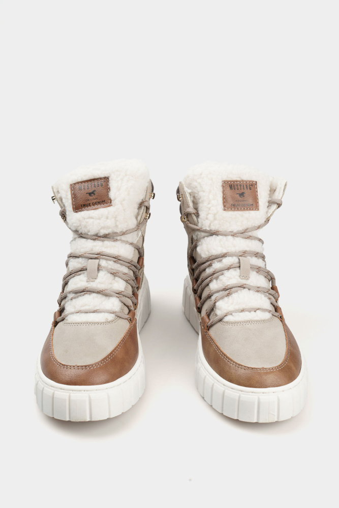 1446-601 Кеды Mustang Бежевый