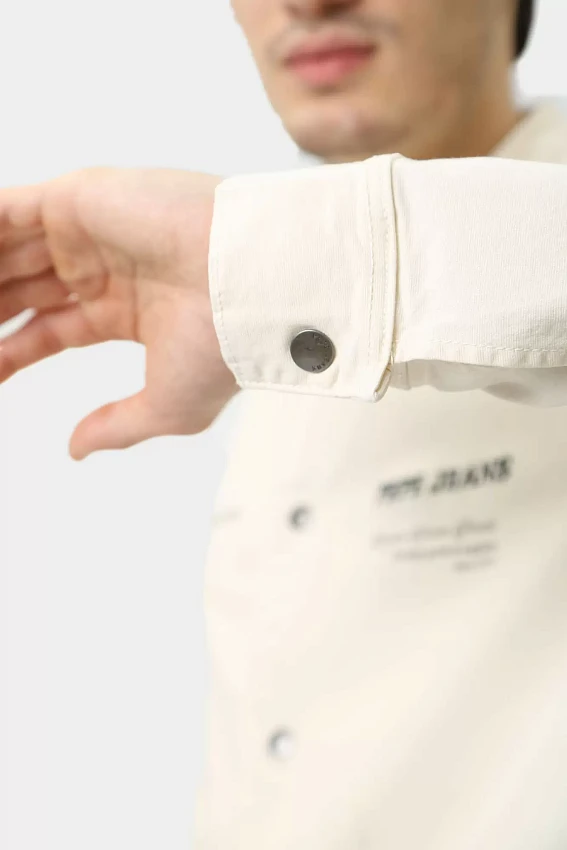 Рубашка с длинным рукавом Pepe Jeans Молочный