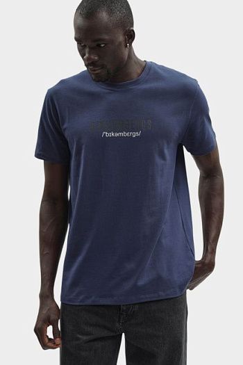 Футболка хлопковая синяя Bikkembergs