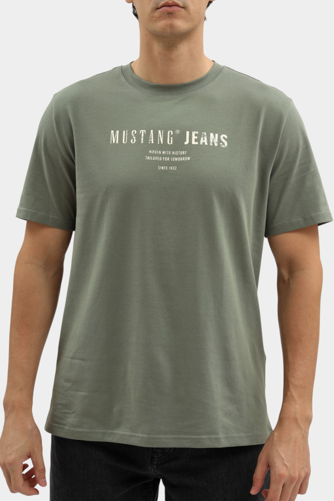 1016867 Футболка Mustang Зеленый