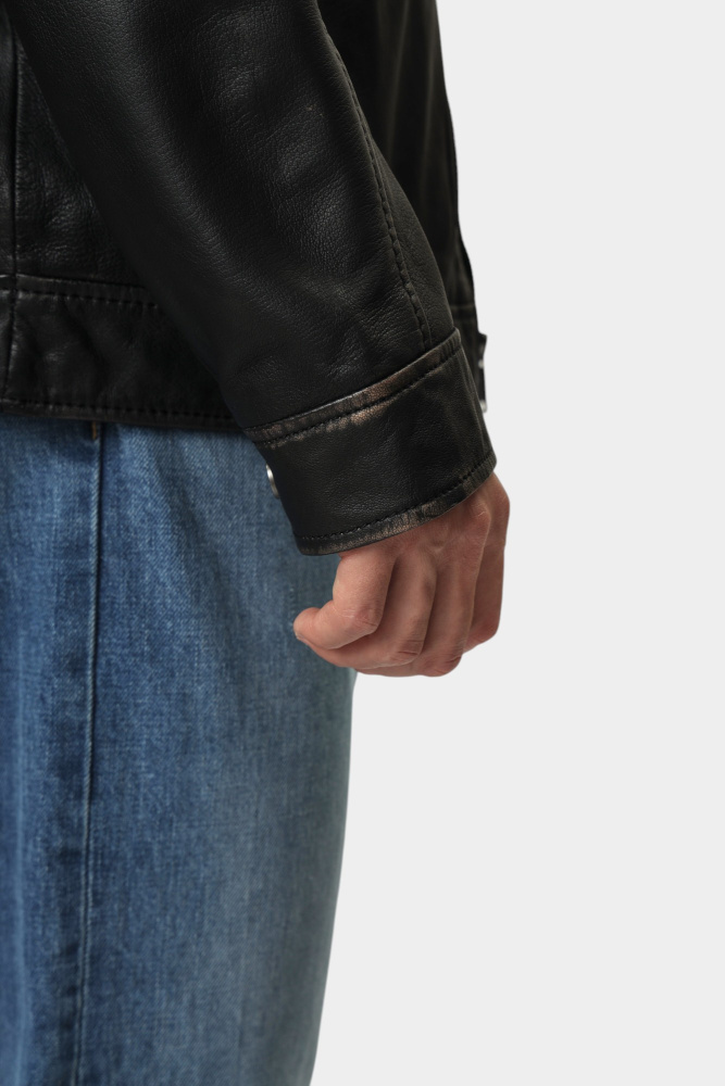 MU-M251-245 Куртка кожаная Mustang Коричневый