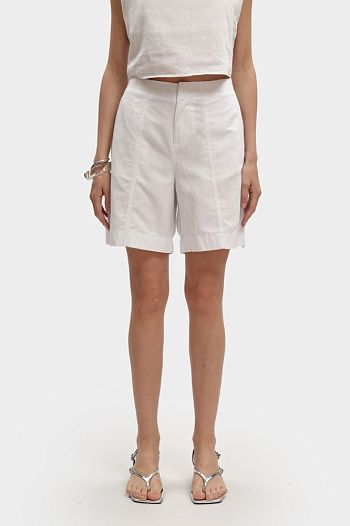 Шорты хлопковые белые Calvin Klein Jeans