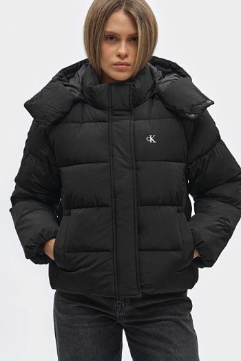 Пуховик черный Calvin Klein Jeans